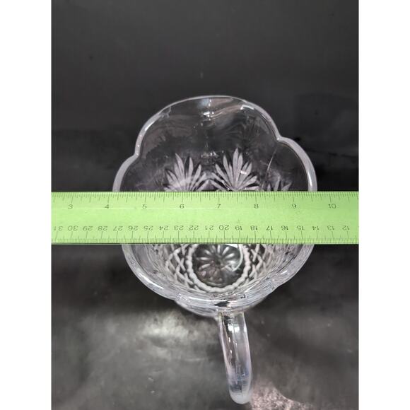 Shannon Godinger Crystal Water Pitcher, Lead Crystal Pitcher, Pineapple Cut Jug - Picture 9 of 9